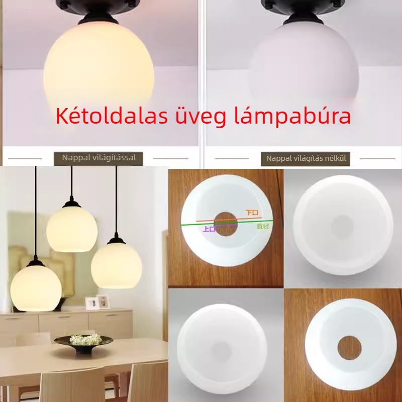 Üvegből készült csillárlámpabúra, modern burkolat