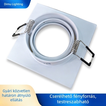 E27 Anti-Glare lámpatest mennyezeti spot készlet, öntött alumínium, beépített downlight