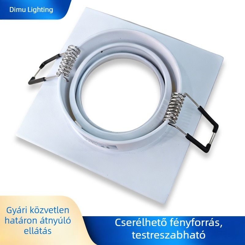 E27 Anti-Glare lámpatest mennyezeti spot készlet, öntött alumínium, beépített downlight