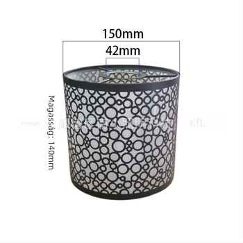 Kovácsoltvas lámpabúra asztali lámpához, E27-es nagy csavaros foglalat, anti-glare, modern minimalista hálószoba