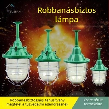 Szembarát LED mennyezeti lámpa garázs és alagsor számára, új modell, robbanásálló, kerámia árnyékolóval, védelem hideg tárolásra, ultra fényes
