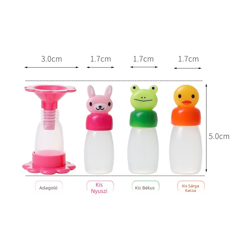 Mini szósz üveg bento dobozhoz, nyomóüveg szójaszószhoz és ecethez, konyhai fűszerező üveg