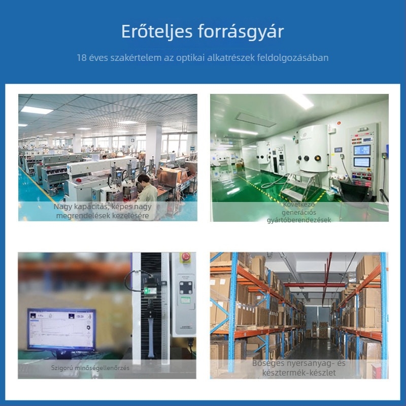 Optikai üvegből készült fedőprizma, fél pentaprizma, kvarc üvegből prismával és lencsével, optikai eszköz