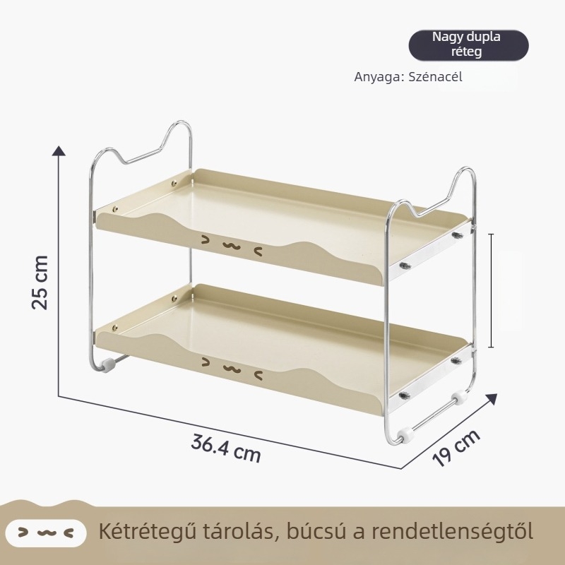Konyhai polc fűszerek tárolására, multifunkcionális fűszerek üvegek rendezője a pultra