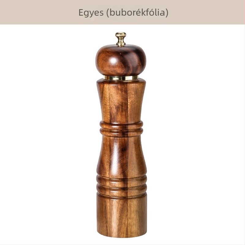 Akácfa anyagú bors- és sóőrlő készlet