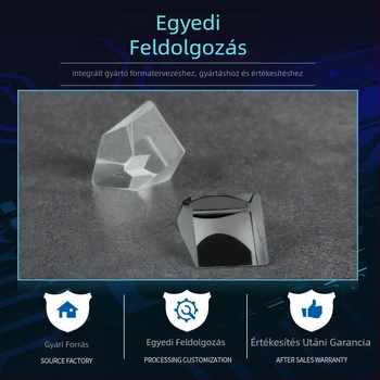 Optikai üveg, derékszögű tetőprizma, cementált prizmalencse, 12.5 mm