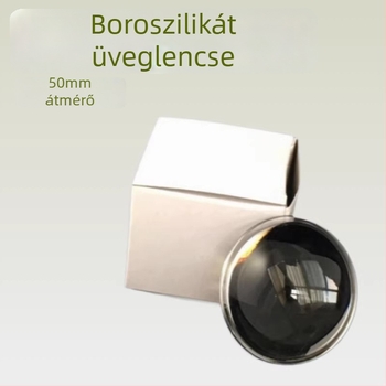 50 mm-es autófényszóró üveglencséje, sima domború lencse LED spotlámpához