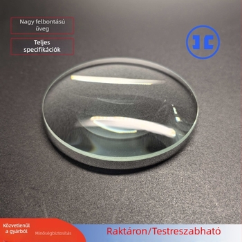 75 mm-es nagyító fizikai kísérletekhez — optikai üveg konvex lencse és kondenzáló lencse