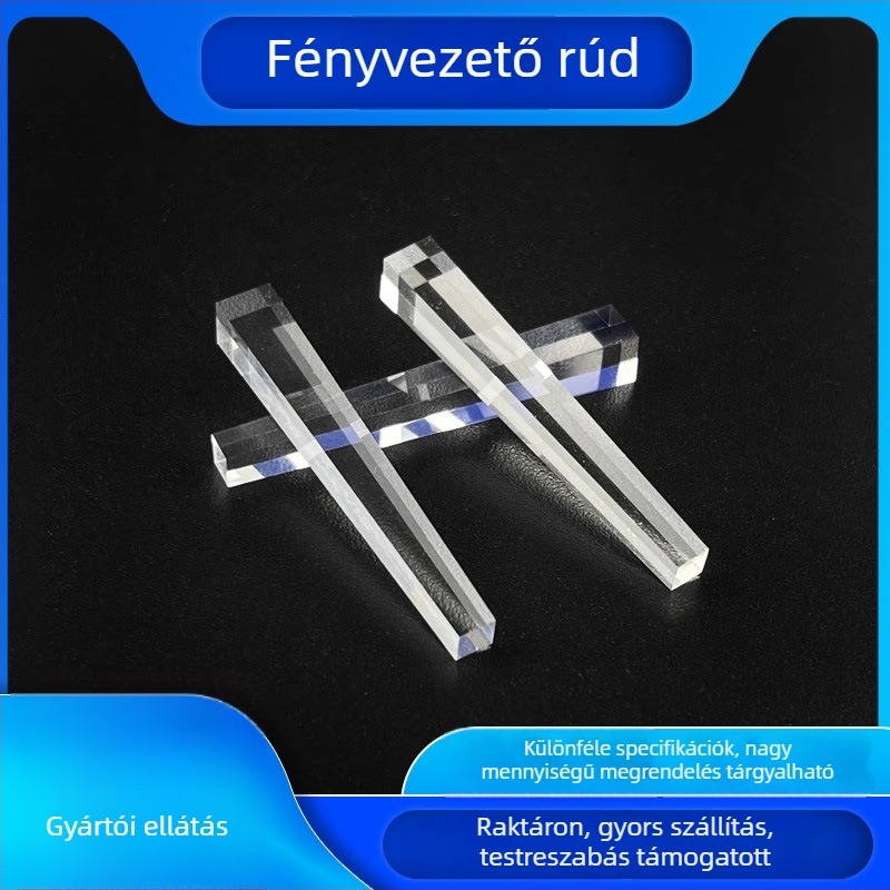 K9 speciális alakú lencse, kvarc lencse, fényvezető oszlop, optikai prizma, nyolcszögletű fényvezető rúd