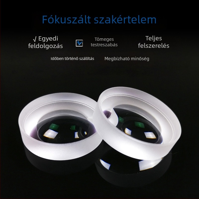 Kétszeres konkáv lencse optikai üvegből, nagy konkáv lencse célzásra és vetítéshez