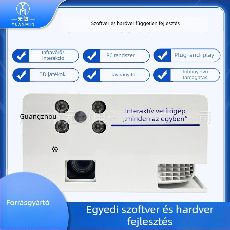 Interaktív minden-egyben projektoros rendszer gyermekjátszóterekre