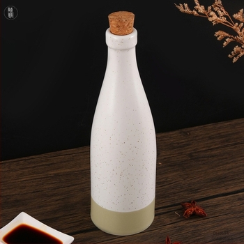 Egyedi, modern, minimalist kerámia olajtartó fedővel, japán stílusú konyhai tároló olajhoz, szószhoz és ecethez