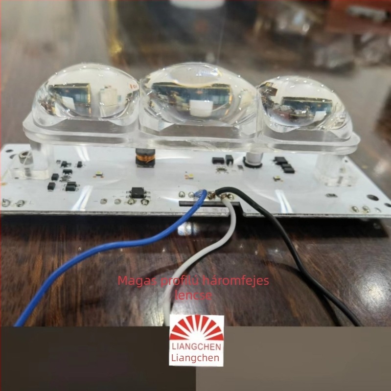 Akril háromfejű lencse LED fényszórókhoz elektromos autókhoz, kerékpárokhoz és motorkerékpárokhoz