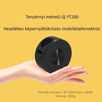 YT200 Hordozható Mini Projektor Otthonra, Okos HD 1080P