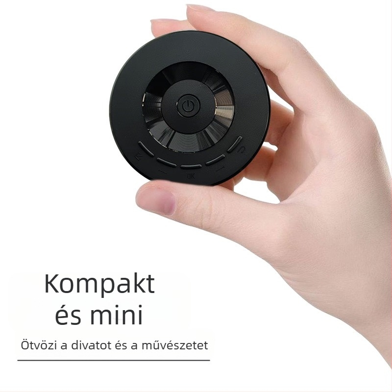 Kis kör alakú projektor vezetékes képernyő-tükrözéssel, Android és iPhone-kompatibilis, USB MP4 formátum, 1080p