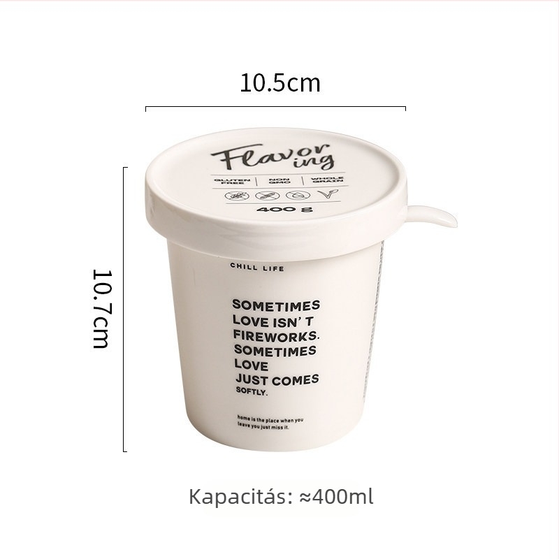Kerámiás fűszertartó, nordikus stílusú, egyszerű fűszertartó készlet, sótartó, csiliolaj-tartó, konyhai használatra