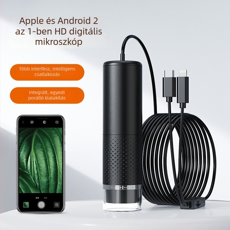 1600x közvetlenül csatlakozó mikroszkóp Androidra és iPhone-ra, hordozható a szőrtüsző detektálásához