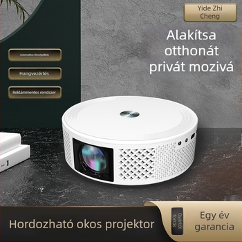 Z8 falra szerelhető projektor otthoni mozihoz — Wi‑Fi, 720p, 100 hüvelykes vetítés, intelligens hangvezérlés, telefon képernyő tükrözés
