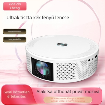 Z8 falra szerelhető projektor otthoni mozihoz — Wi‑Fi, 720p, 100 hüvelykes vetítés, intelligens hangvezérlés, telefon képernyő tükrözés