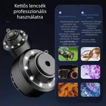 Új 500W Pixel HD WiFi digitális mikroszkóp, hordozható ipari mikroszkóp