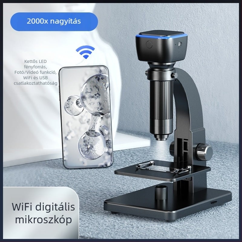 Új 500W Pixel HD WiFi digitális mikroszkóp, hordozható ipari mikroszkóp