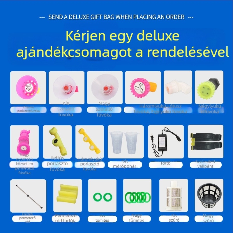 Blue Art DZL lítium-akkumulátoros hátizsákos permetező, intelligens, újratölthető növényvédő permetező