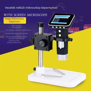 2,4 hüvelykes kijelzős digitális mikroszkóp, kézben tartható DM1 modell az antik tárgyak azonosításához