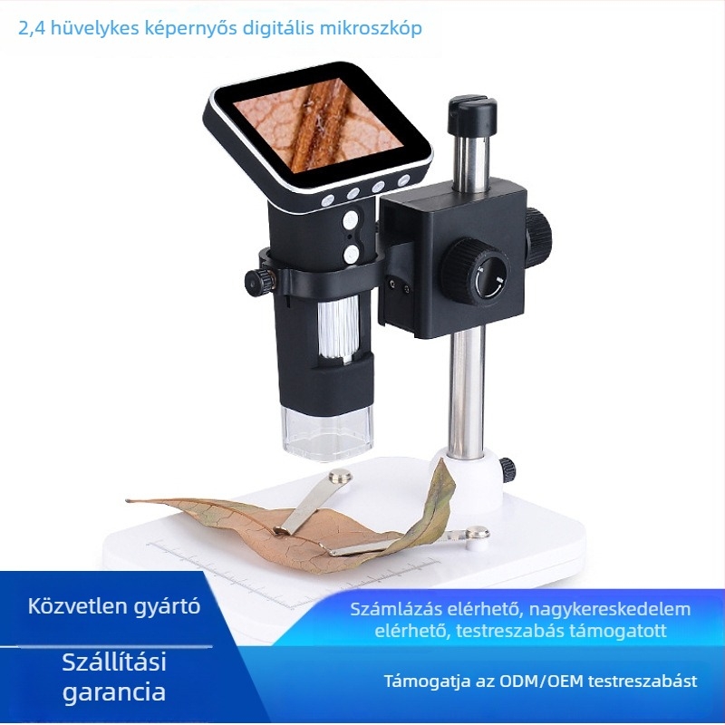 2,4 hüvelykes kijelzős digitális mikroszkóp, kézben tartható DM1 modell az antik tárgyak azonosításához