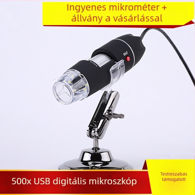 1600x USB digitális mikroszkóp OTG-vel, nagyítások 1000x/800x/500x/200x, három az egyben mobiltelefonos elektronmikroszkóp