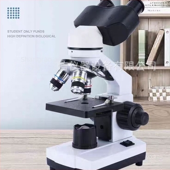 XSP oktatási binokuláris mikroszkóp egyszintes platformával, 1600x biológiai optikai mikroszkóp