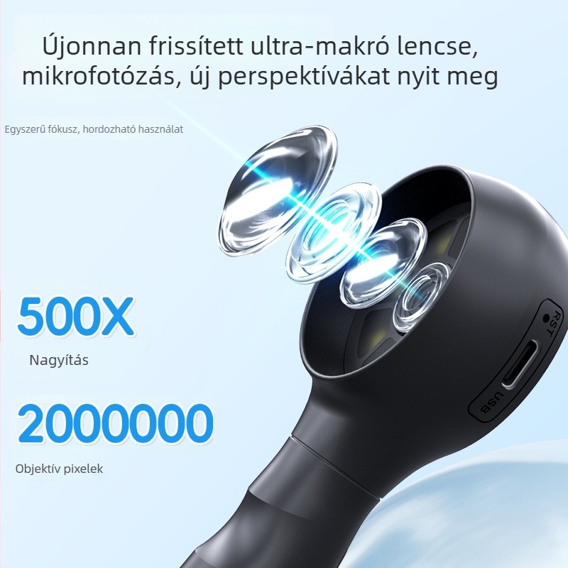 Gyerekek digitális mikroszkóp és nagyító – tudományos kísérletek játék