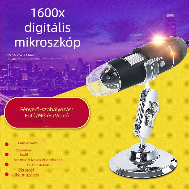 Di Kite S4T-30-1600 1600X HD digitális mikroszkóp USB elektronikus mikroszkóp kézi