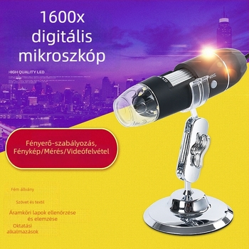 1600x USB digitális mikroszkóp – hordozható kézi mikroszkóp karbantartásra és ipari ellenőrzésre