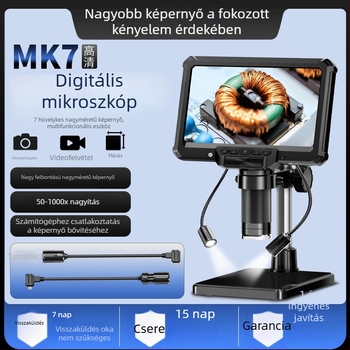 Új mikroszkóp, alkalmas alaplap javítására, PCB-ellenőrzésre, ásványi anyagok elemzésére és érmék megfigyelésére.