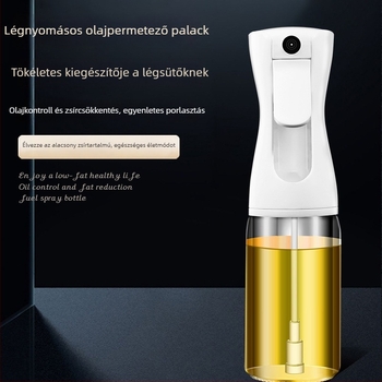 Üveg olajspray palack a konyhába – átlátszó permetező olívaolajhoz és étolajhoz, pontos adagolás