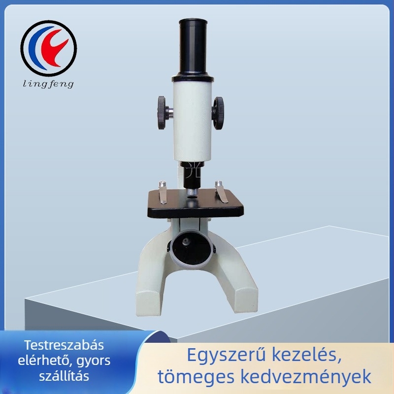 XSP-200X optikai biológiai mikroszkóp diákok oktatására, fém konstrukció, könnyen használható
