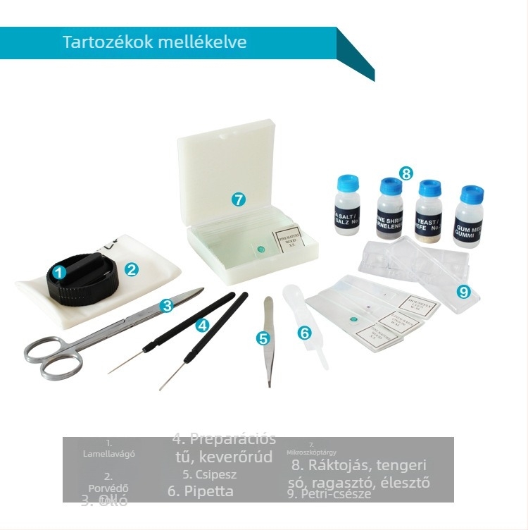 Biológiai optikai mikroszkóp középiskolások számára - természettudományos kísérlet a baktériumok megfigyelésére
