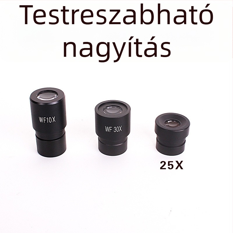 Mikroszkópos okulárok 5X 10X 16X WF10X WF16X WF25X WF30X, átmérő 23,2 mm