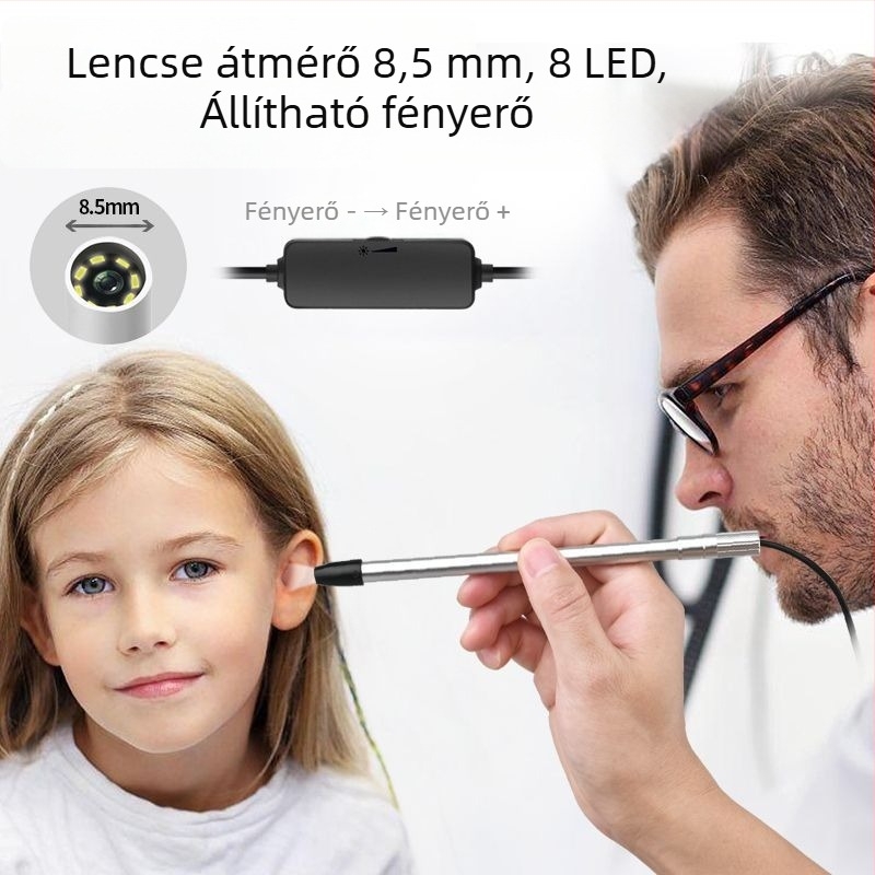 USB Type-C elektronikus endoszkóp számítógépekhez és okostelefonokhoz, 1000× nagyítás, 2MP HD, mini ipari endoszkóp