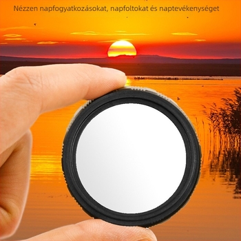 Csillagászati teleszkóp 60–90 mm-es napfiltróval, sűrűség 5.0 és megfigyelésre szolgáló védőfedél