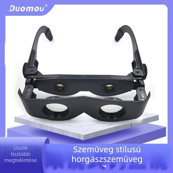 Nagy felbontású horgász távcsövek nagyítás és zoom funkcióval, fejre rögzíthető horgász szemüveg