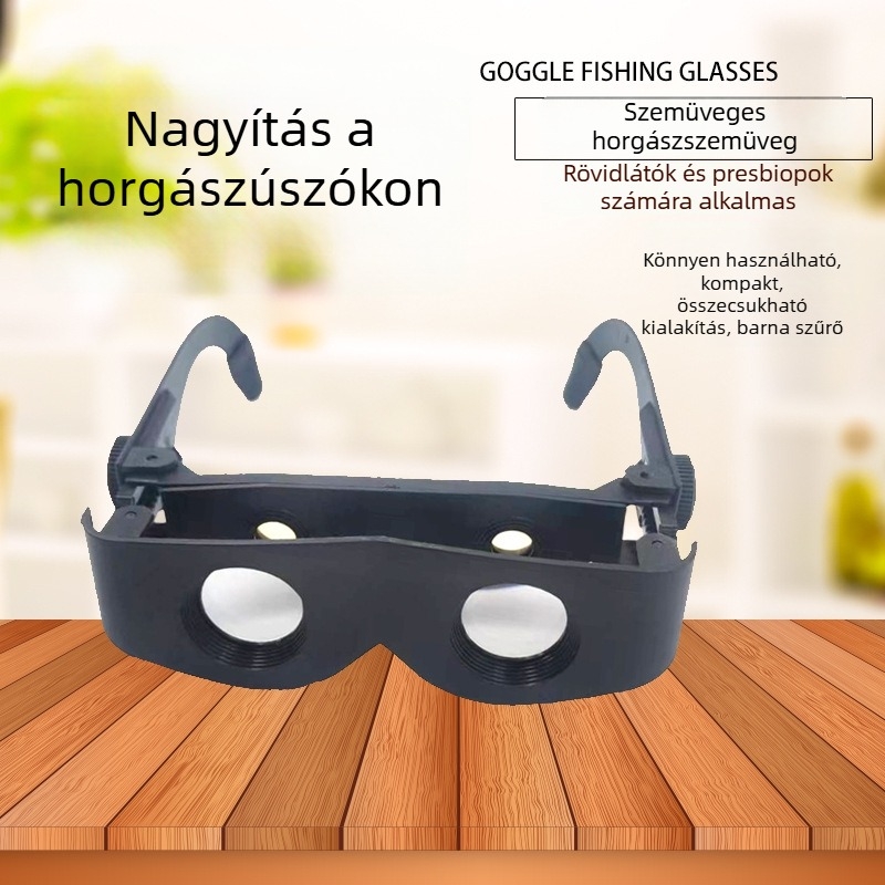 Nagy felbontású horgász távcsövek nagyítás és zoom funkcióval, fejre rögzíthető horgász szemüveg