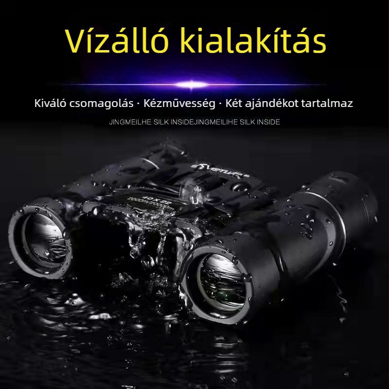8x21 professzionális binokulár éjjellátóval, kültéri használatra, mobiltelefonhoz csatlakoztatható