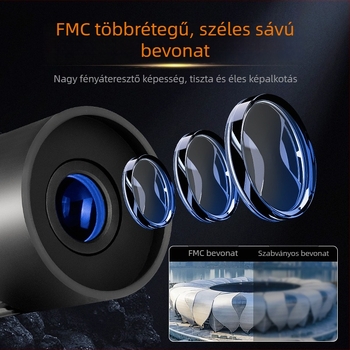 BIJIA 15-80 HD zoomos monocular távcső, nagy okulárral, nagy teljesítmény, kültéri, éjjellátás