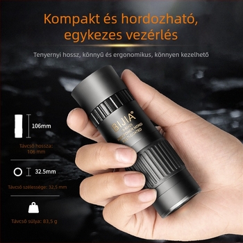 BIJIA 15-80 HD zoomos monocular távcső, nagy okulárral, nagy teljesítmény, kültéri, éjjellátás