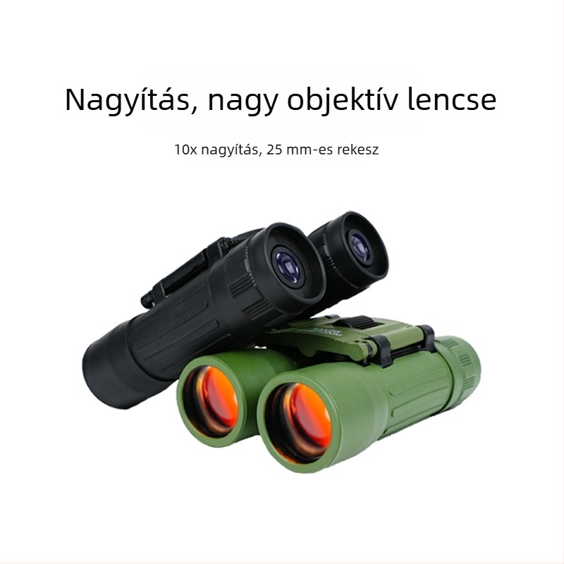 10x25 gyerek HD binokuláris – kompakt kültéri túrázáshoz és kempingezéshez