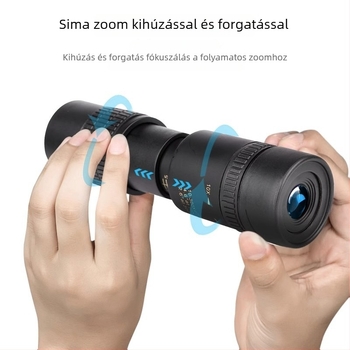 Mobiltelefonhoz készített monokulár teleszkóp, 10–300×40 zoom, nagy nagyítás, HD, kompakt, kültéri használatra