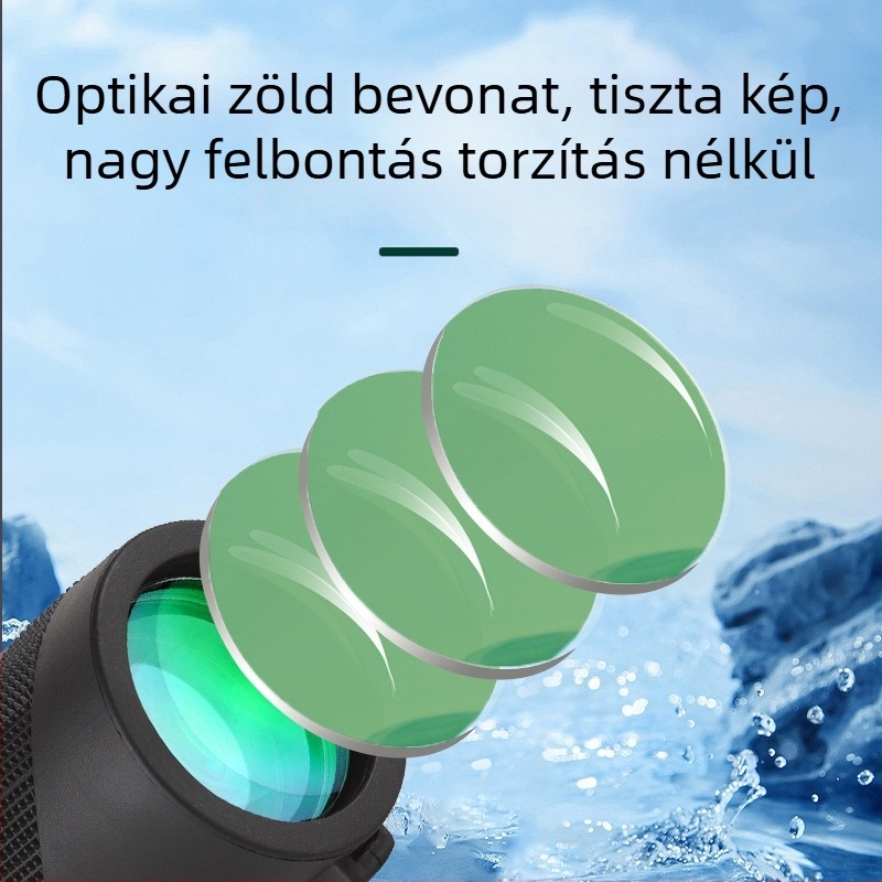 8x-es monokuláris távcső, kiváló képminőség, okostelefonnal fényképezés, gyenge fényben éjjellátó, hordozható madármegfigyeléshez