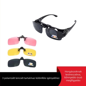 8x horgász távcső, HD felbontású, nagyítás