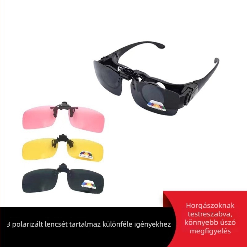 8x horgász távcső, HD felbontású, nagyítás